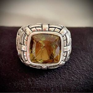SCOTT KAY Smokey Quartz in Silver ring